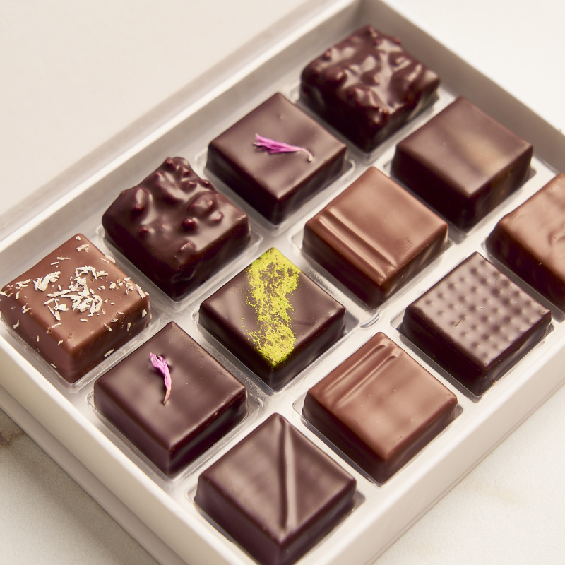 Coffret de chocolats 12 pièces